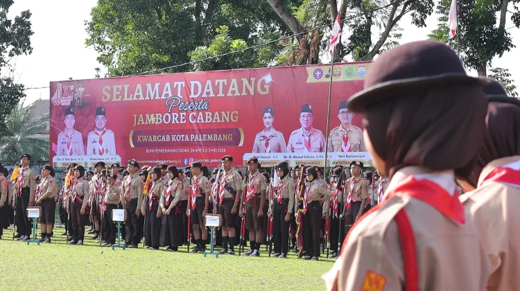 Pramuka Penggalang Palembang Ikuti Jambore Cabang 2026
