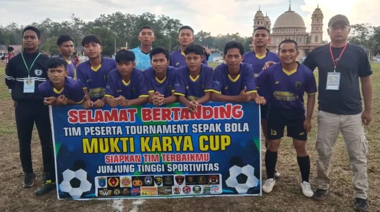 Satgas TMMD Kodim 0402 OKI Gelar Pertandingan Sepak Bola antar Desa