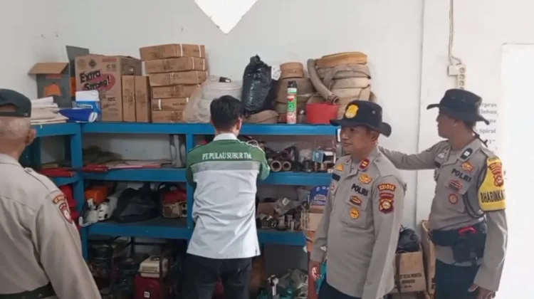 Antisipasi Karhutlah, Polsek Rambutan Cek Kesiapan Peralatan Perusahaan