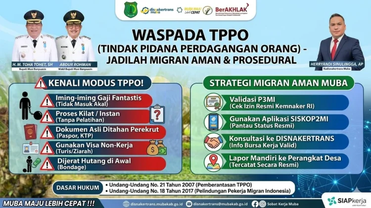 Strategi Bupati Muba Lindungi Pemuda dari Ancaman TPPO lewat Migran Aman