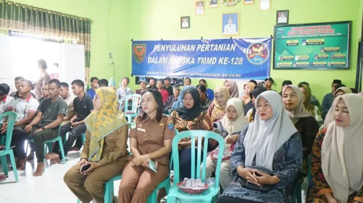 TMMD 128, Dorong Ketahanan Pangan lewat Penyuluhan Pertanian di OKI