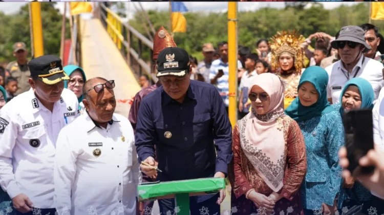 Jembatan Gantung Desa Siku Diresmikan, Akses Perkebunan dan Wisata Terbuka