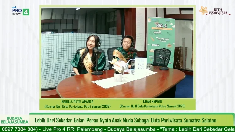 Duta Pariwisata Sumsel 2026 Gaungkan Peran Anak Muda