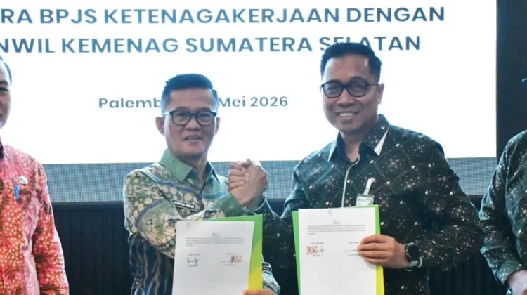 Kanwil Kemenag Sumsel dan BPJS Ketenagakerjaan Teken MoU