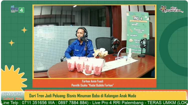 Kedai Bubble Farhan Bertahan di Tren Minuman Boba