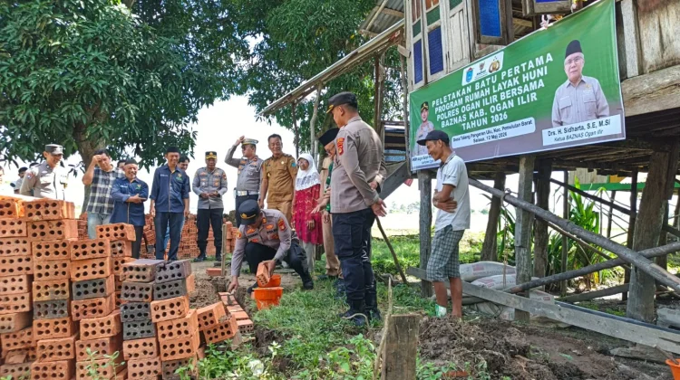 Polda Sumsel-BAZNAS Kolaborasi Gelar Program Bedah Rumah
