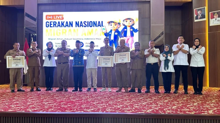 Tebing Bulang Raih Penghargaan BP3MI Sumsel Terkait Pekerja Migran