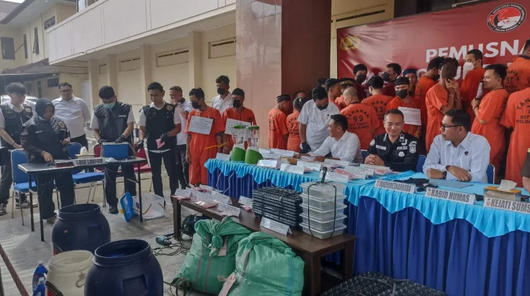 Polda Sumsel Musnahkan Narkoba Senilai Rp2,85 Miliar
