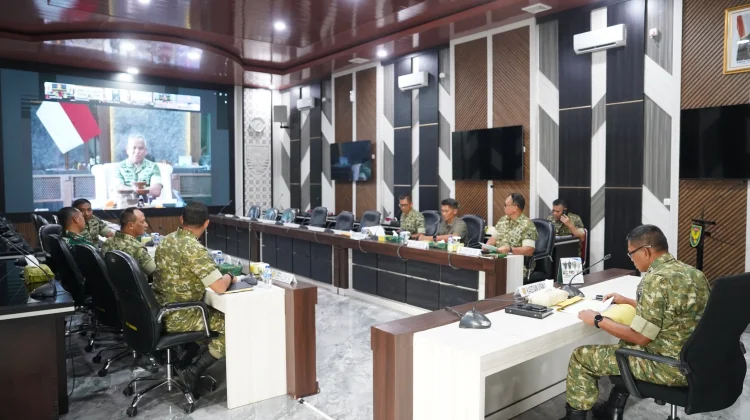 Kasdam Sriwijaya Ikuti Evaluasi Tata Tuksat Brigif dan Yonif TNI AD