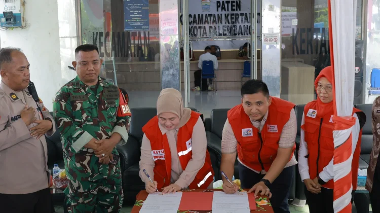PMI Palembang dan Kecamatan Kertapati MOU Dorong Pemenuhan Kebutuhan Darah