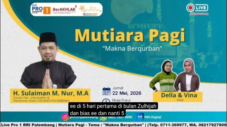 Berkurban Sebagai Momentum Menumbuhkan Keikhlasan dan Kepedulian Sosial