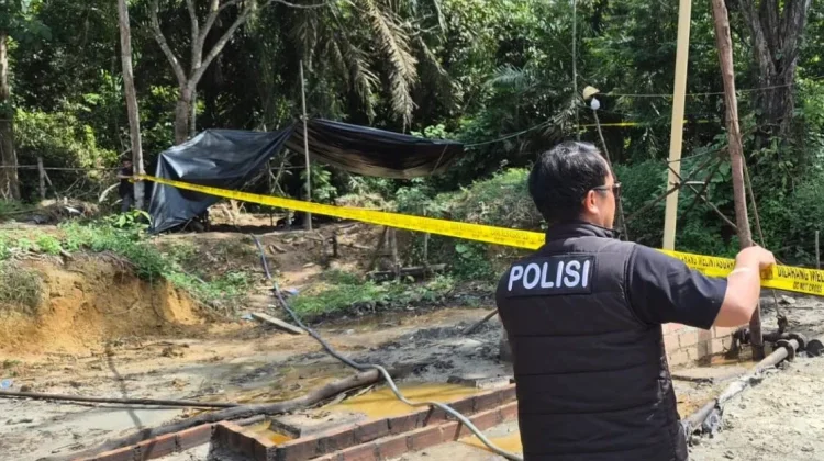 Polisi Ungkap Praktik Illegal Drilling di Bayung Lencir