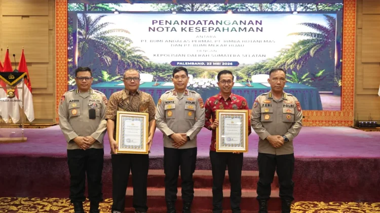 Antisipasi Dini Karhutla 2026, Wakapolda Sumsel Teken MoU Pengamanan Hutan