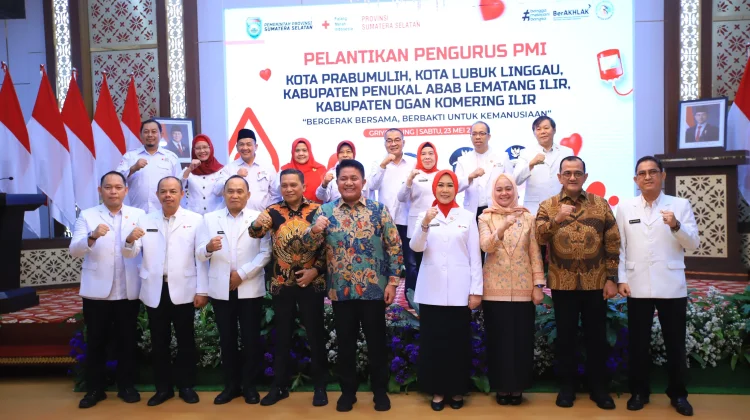 Pelantikan PMI Sumsel, PMI Dituntut Transparan dan Berdampak Positif