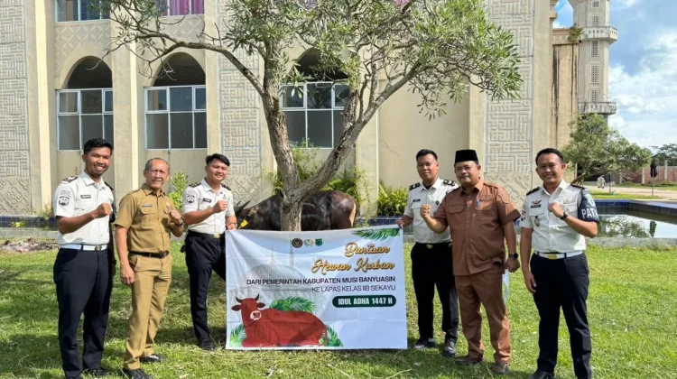 Lapas Sekayu Terima Bantuan Hewan Kurban dari Pemkab Muba