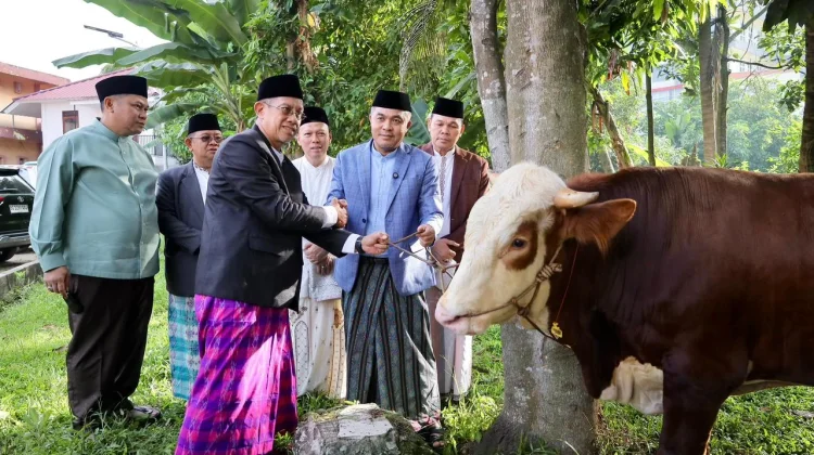 Pemkot Palembang Salurkan Kurban di Masjid Al-Fathul Akbar