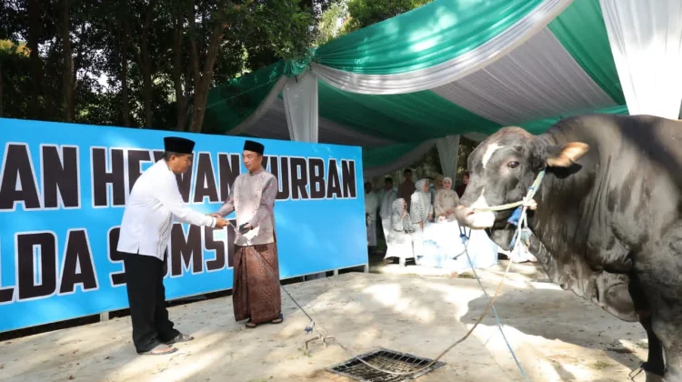 Polda Sumsel Salurkan 579 Hewan Kurban ke Berbagai Wilayah di Sumsel