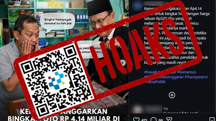 Cek Fakta: Hoax Kemensos Anggarkan Dana Miliaran untuk Bingkai Foto