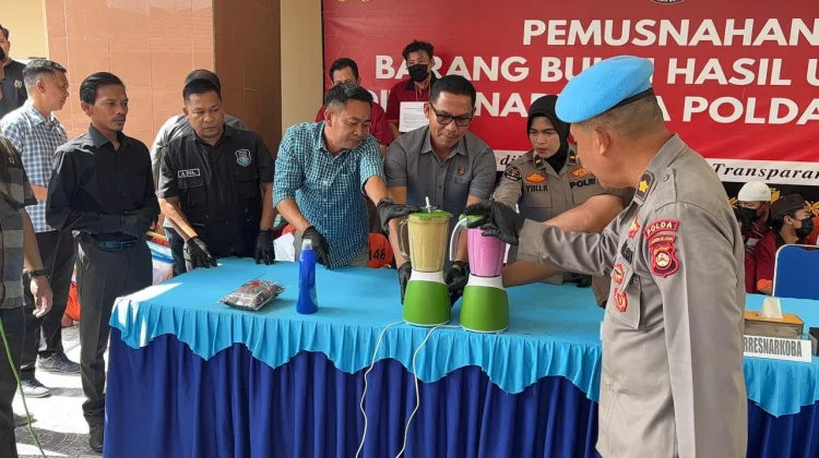 Polda Sumsel Musnahkan Narkoba Senilai Rp2,29 Miliar