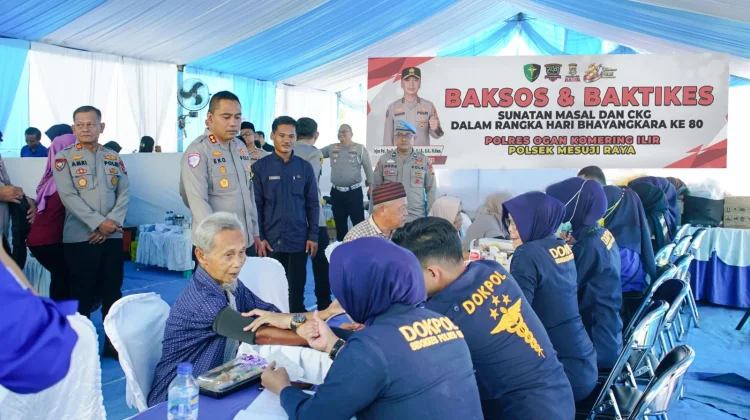 Polda Sumsel Gelar Sunatan Massal dan Layanan Kesehatan Gratis untuk Warga