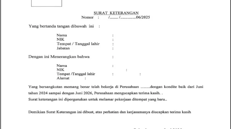 Peran Surat Keterangan dalam Mewujudkan Tertib Administrasi