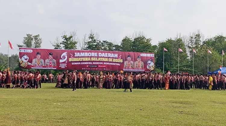 Resmi Dibuka, Jambore Daerah  IX Gerakan Pramuka Sumsel Diikuti 1.248 Peserta