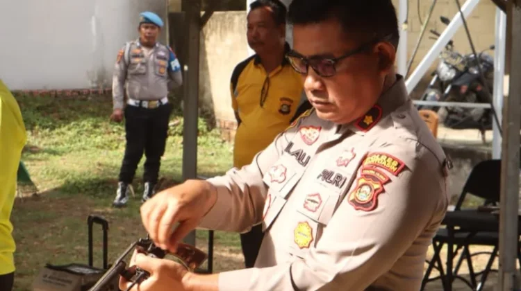 Lomba Menembak Meriahkan HUT Bhayangkara Polres Banyuasin