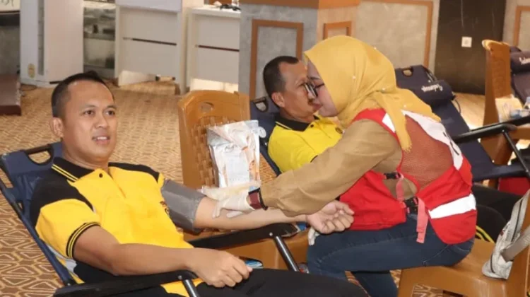 Hari Bhayangkara, Polres Muba Gelar Donor Darah dan Cek Kesehatan