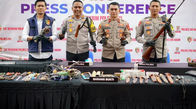 Pabrik Senjata Api Rakitan di OKI Digerebek, Satu Pelaku Ditangkap