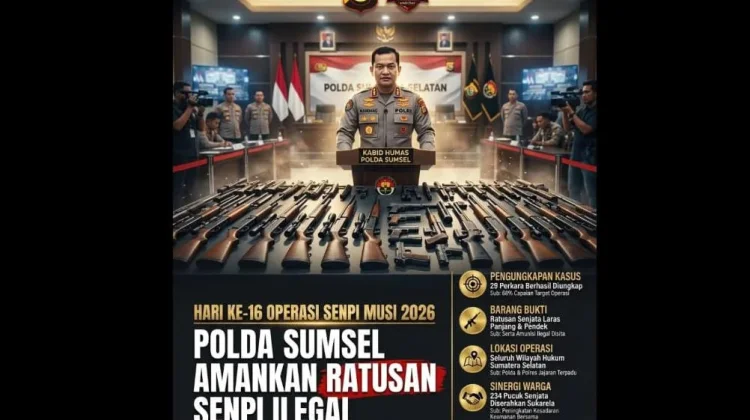 Operasi Senpi Musi Ungkap 29 Kasus, Warga Serahkan 234 Senjata