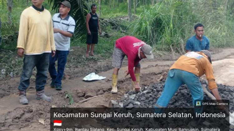 Jalan Sekayu-PALI Ditimbun, Kantor Camat Sungai Keruh Kini Dialiri Listrik