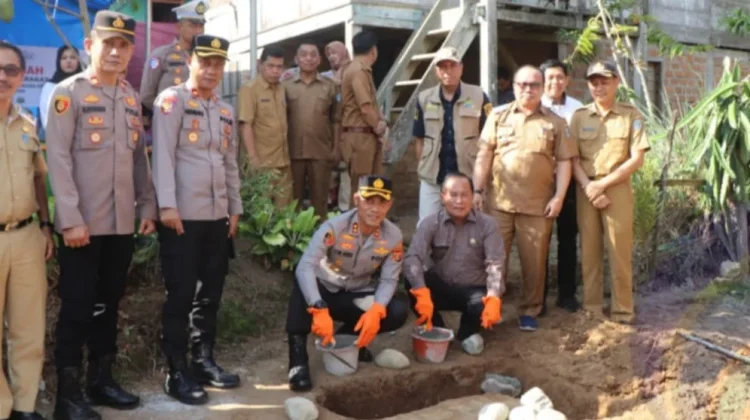Sinergi Polres dan Pemkab OKU Selatan Bangun Rumah Korban Bencana