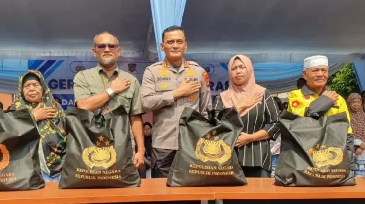Polda Sumsel Distribusikan Bantuan Pangan, Aksi Konkret Perkuat Ketahanan Pangan