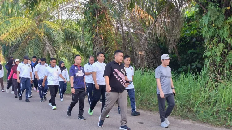 Lapas Banyuasin Gelar Jalan Sehat Perkuat Kebugaran dan Kekompakan Pegawai