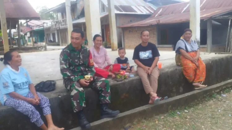 Perkuat Silahturahmi, Koramil 404-06/Semende Kodim 0404/Muara Enim Lakukan Komsos