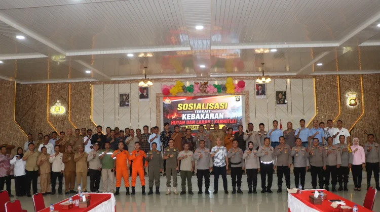 Dukung Program Nasional, Polres OKU Timur Gencarkan Sosialisasi Karhutla