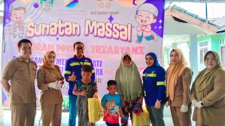 PT Triaryani Gelar Sunatan Massal untuk 129 Anak Muratara