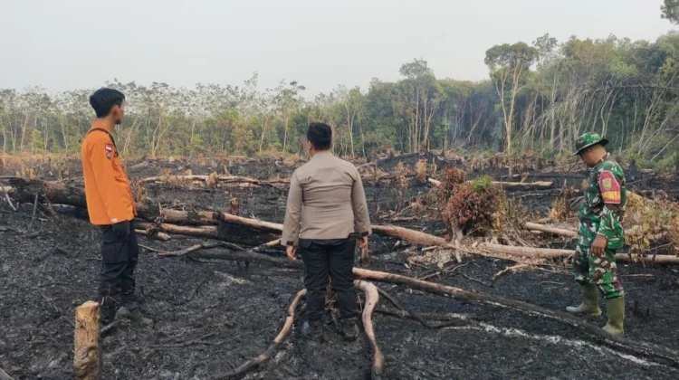 BPBD Muba Lakukan Ground Check Titik Hotspot di Plakat Tinggi
