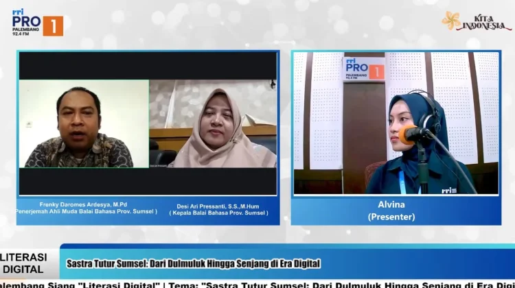 Balai Bahasa Sumsel Dorong Pelestarian Sastra Tutur Digital