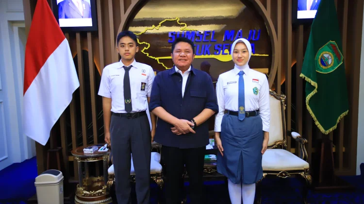 Gubernur Sumsel Lepas Dua Calon Paskibraka Nasional