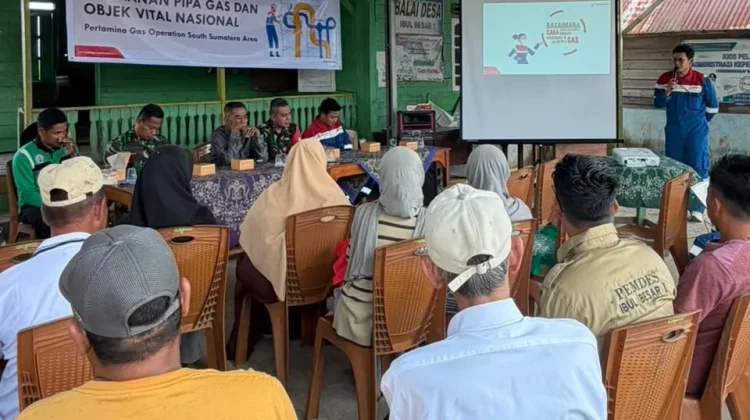Pertagas OSSA Edukasi Warga Ibul Besar Jaga Keamanan Jalur Pipa Gas