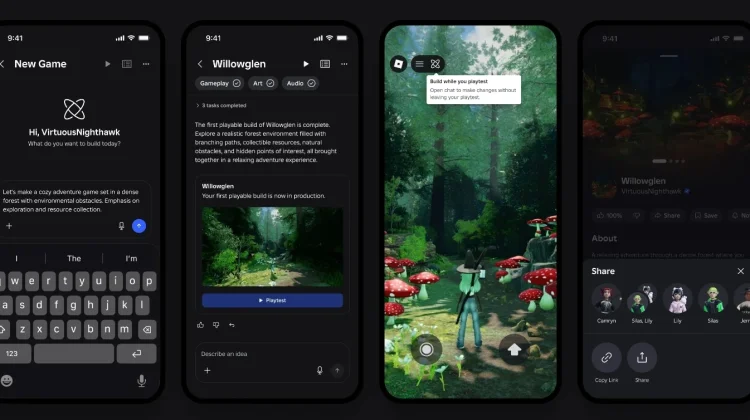 Roblox Luncurkan Fitur "Build" Bermain Game Menggunakan AI dari Ponsel