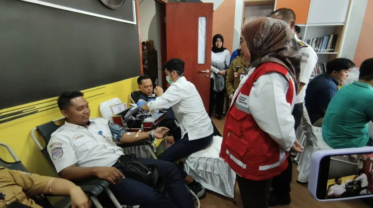 PMI dan LRT Sumsel Gelar Donor Darah, Stok Masih Kurang 2.000 Kantong