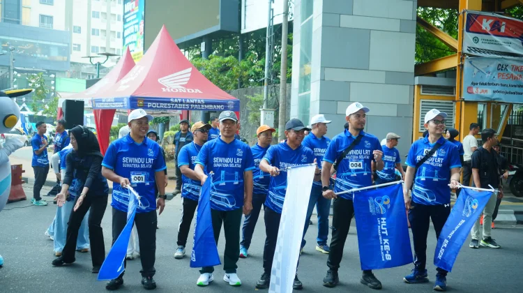 Peringati Sewindu LRT Sumsel Kampanye Transportasi Publik dan Gaya Hidup Sehat