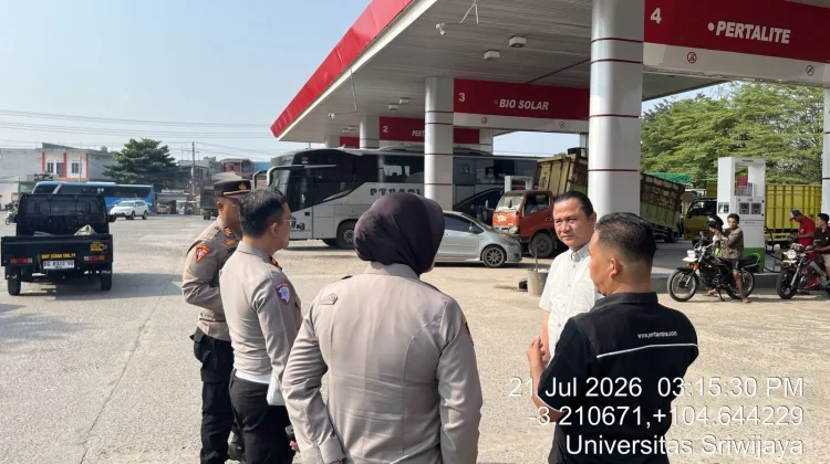 Kapolres Ogan Ilir Tekankan Setiap Polsek Intensif Awasi Antrean SPBU