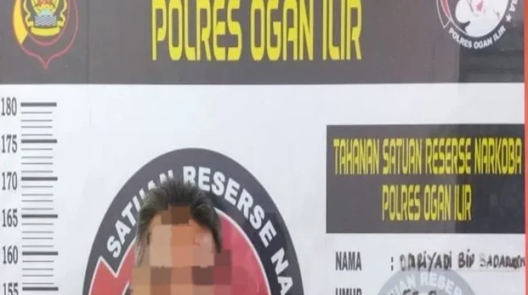 Baru Bebas Empat Hari, Residivis Narkoba di Ogan Ilir Ditangkap Lagi