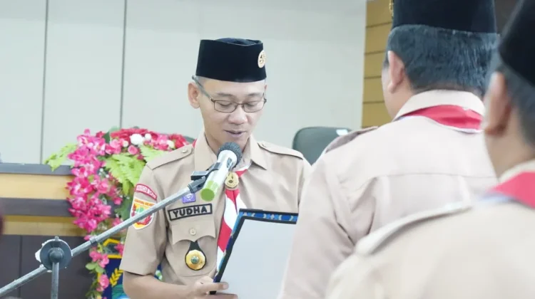 Pemkab OKU Timur Kukuhkan Saka Anti Narkoba Pramuka