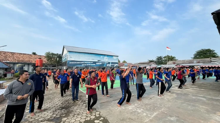 Awali Hari dengan Energi Positif,  Warga Binaan Lapas Sekayu Senam Sehat Bersama