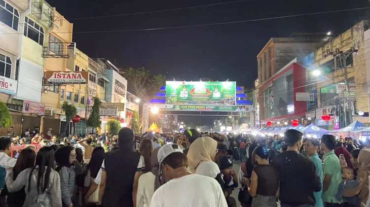 Antusiasme Warga Tinggi, Car Free Night Palembang Kian Ramai