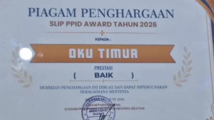 Penuhi Kebutuhan Informasi Masyarakat, Pemkab OKU Timur Raih Predikat Baik